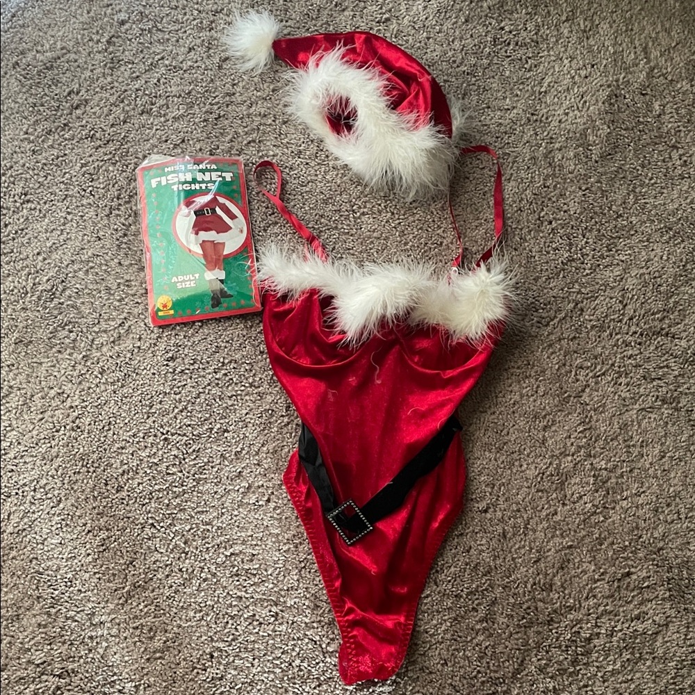 Secret Treasures Red Santa Lingerie Set